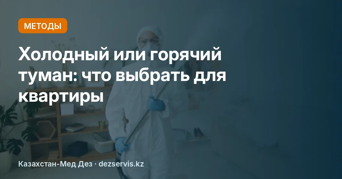 Холодный и горячий туман: в чём разница и что выбрать