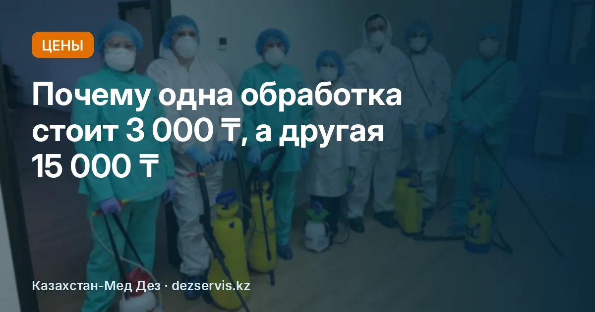 Сколько стоит дезинсекция квартиры в Астане и от чего зависит цена